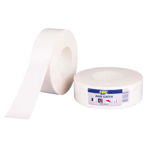 Gaffa 6000 tape hvid, 19mm x 50m