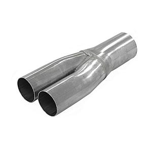 Rustfri y-stykke 1x63.5 - 2x50.8mm
