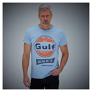 Gulf Oil Racing T-shirt Blå XL