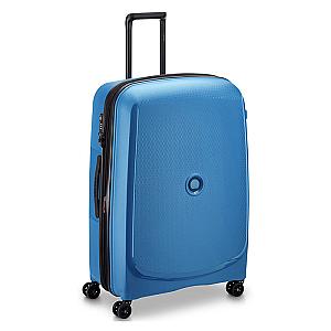 Delsey Paris Belmont Plus blå hård kuffert 76 cm.