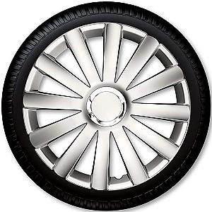 17" Spyder Pro silver hjulkapselsæt