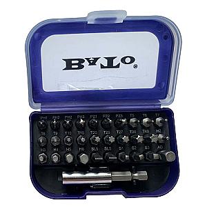 Bato 1/4" bitssæt Blå. 31 dele