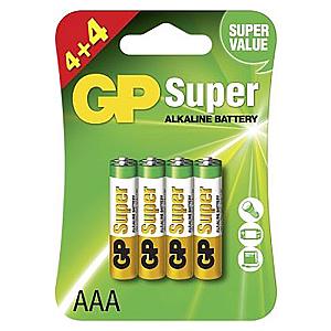 Gp lr03/aaa batterier 8 stk.