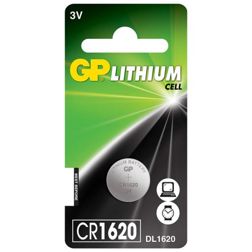 Gp cr1620 knapcelle batteri stk.