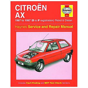Håndbog Citroën AX benzin+diesel 1987-97
