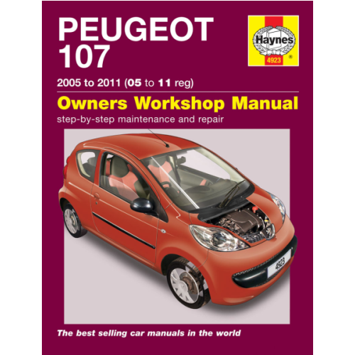 Håndbog Peugeot 107 benzin 05->11