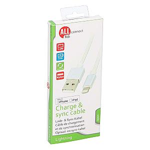 Allride mobiloplader apple USB til lightning nylon