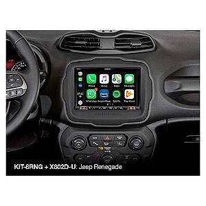 2-DIN 8" kit til Jeep Renegade