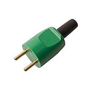 Stikprop S8 u/jord forstærket 10/250v grøn han