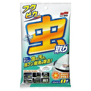 Soft99 Fukupika Bugs & Droppings Removal Wipes Strong