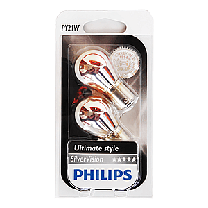 Philips blinkpære, sølvdesign - 2-pak