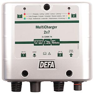 DEFA multicharger 12v 2x7a schuko