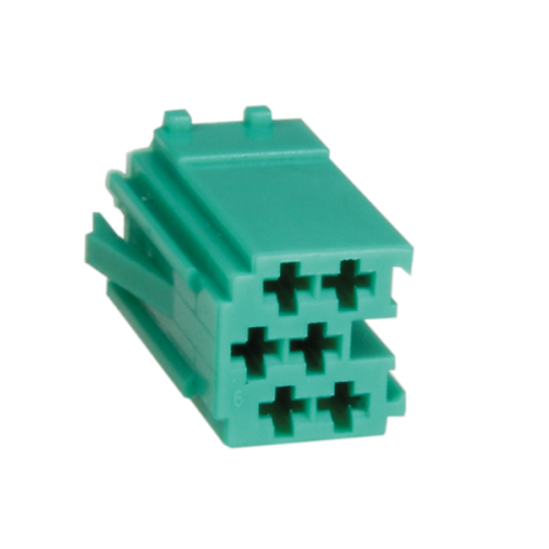 6 pin - hus til MINI-isostik grøn