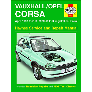 Håndbog Opel Corsa b benzin 97-00