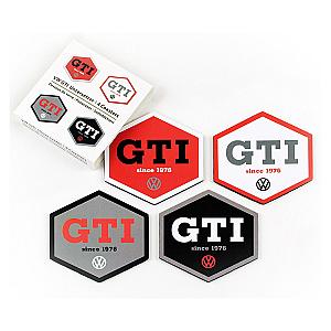 VW GTI flerfarvet glasbrikker 4 stk.