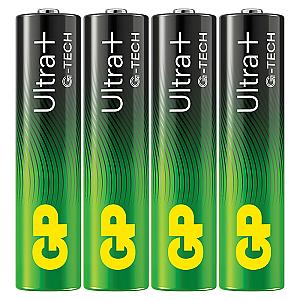 GP Ultra Plus Alkaline AAA-batteri 24AUP/LR03 4-pak