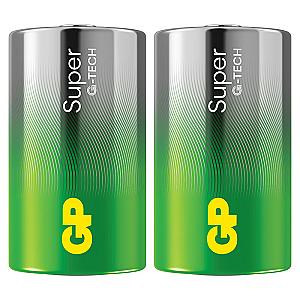 GP Super Alkaline D-batteri 13A/LR20 2-pak