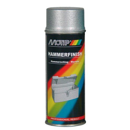 Motip Hammerlak spray  sølv 400ml.