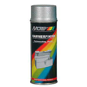 Motip Hammerlak spray  sølv 400ml.