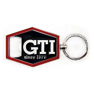 VW GTI nøglering sekskantet m. flaskeåbner, sort