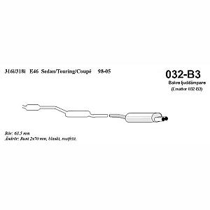 Bagpotte BMW 316/318 E46