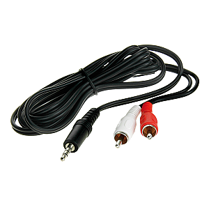3,5mm MINIjack til phono 1,5 meter
