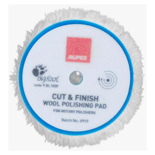 Rotary Ø:80 mm wool pad, cut & finish ø75mm pad, 1 stk.
