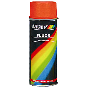 Motip Flouriserende spray rød/orange 400ml.