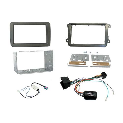 CtkVW16 2-DIN kit VW mib-pq sølv