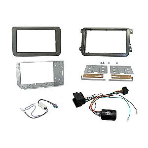 CtkVW16 2-DIN kit VW mib-pq sølv