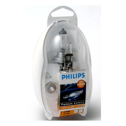 Philips h1/h7 reservepære kit