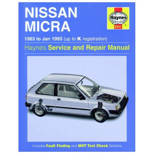 Håndbog Nissan Micra k10 1983-01.1993