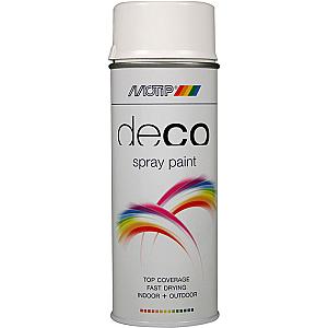 Motip deco Ral 9016 traffic hvid 400ml.