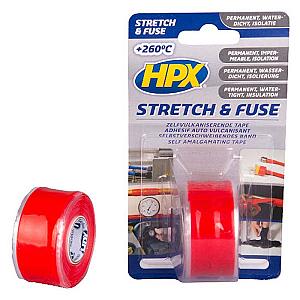HPX stretch og fuse tape rød 25mm x 3m