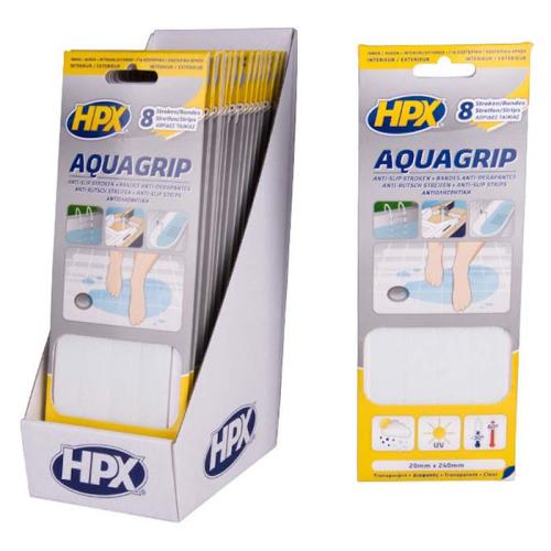 HPX antiskrid bånd transparent, vand, 20mm x 240mm
