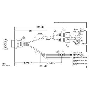 Y-kabel for 252 ae-dm70a
