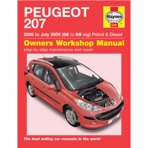 Håndbog Peugeot 207 benz+diesel 06-09