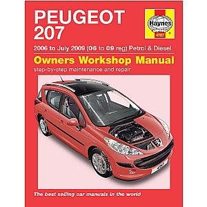 Håndbog Peugeot 207 benz+diesel 06-09