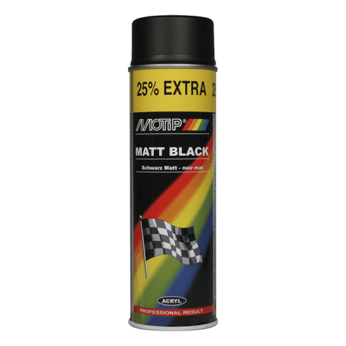 Motip Universallak sort mat 500ml.