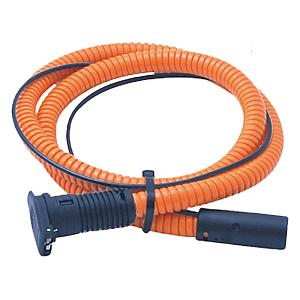 Miniplug indtagskabel 1,5m orange