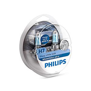 Philips WhiteVision ultra H7/W5W 2 stk.