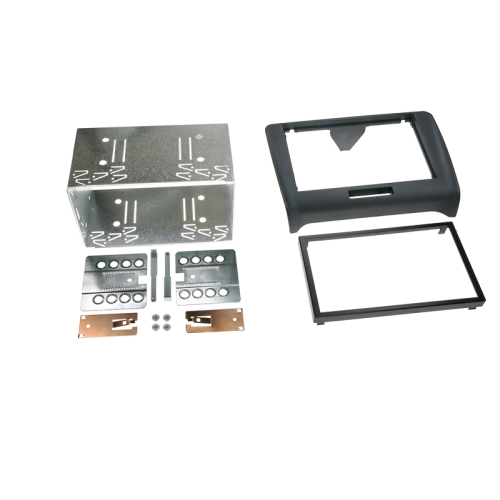 2-DIN kit Audi TT (8j) 06-> sort rubberto