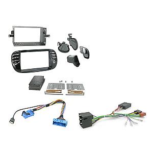 Ctkft02 2-DIN komplet kit Fiat 500 >2015