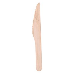 Engangsbestik kniv i træ 50 stk.