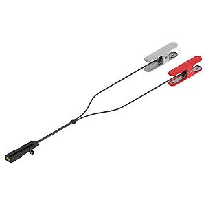DEFA 12v ladekabel m. krokodilleklemmer