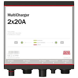 DEFA multicharger 12v 2x20a