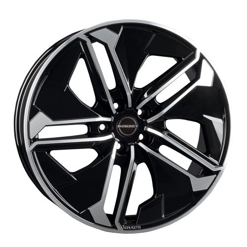 BORBET TX Black polished glossy 9x21 ET38 5/108/63,4