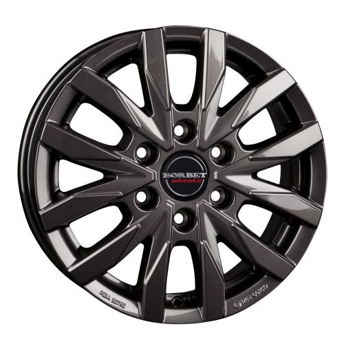 BORBET CW6 Mistral anthracite glossy 6,5x16 ET62 6/130/84,1