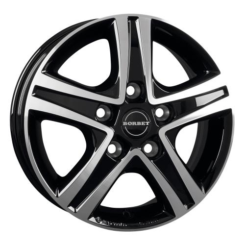 BORBET CWD Black polished glossy 6x16 ET68 5/118/71,1