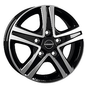 BORBET CWD Black polished glossy 6x16 ET68 5/118/71,1